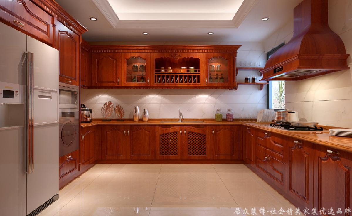 欧式 小资 别墅 厨房图片来自重庆居众装饰在中海北滨一号-欧式风格-400㎡的分享