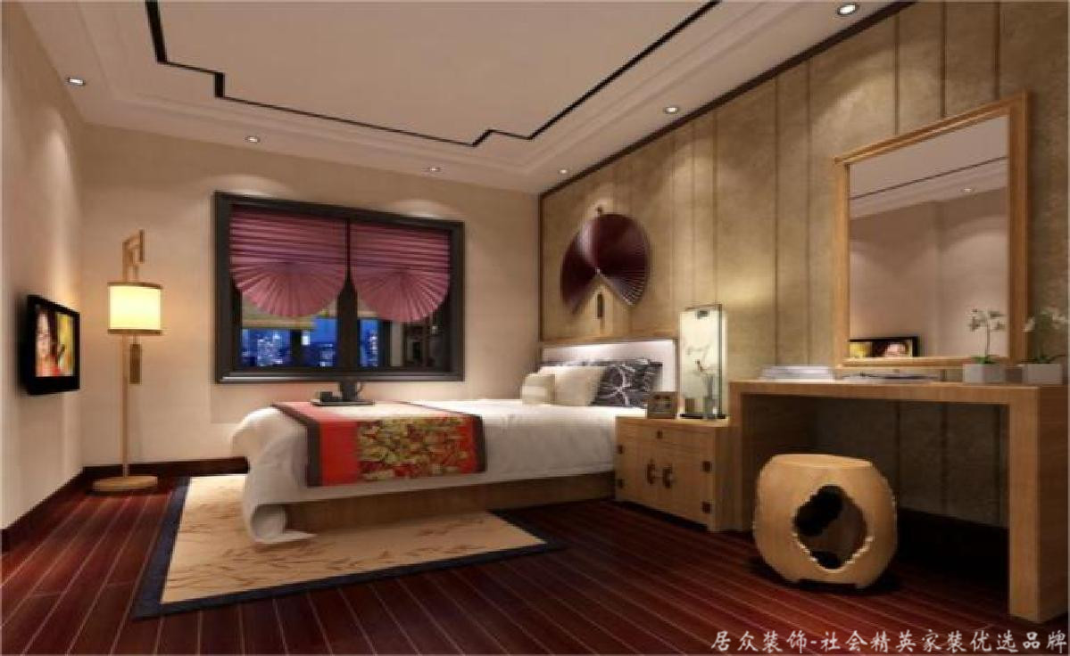 简约 欧式 中式 平层 卧室图片来自重庆居众装饰在江上明珠-欧式风格-180㎡的分享