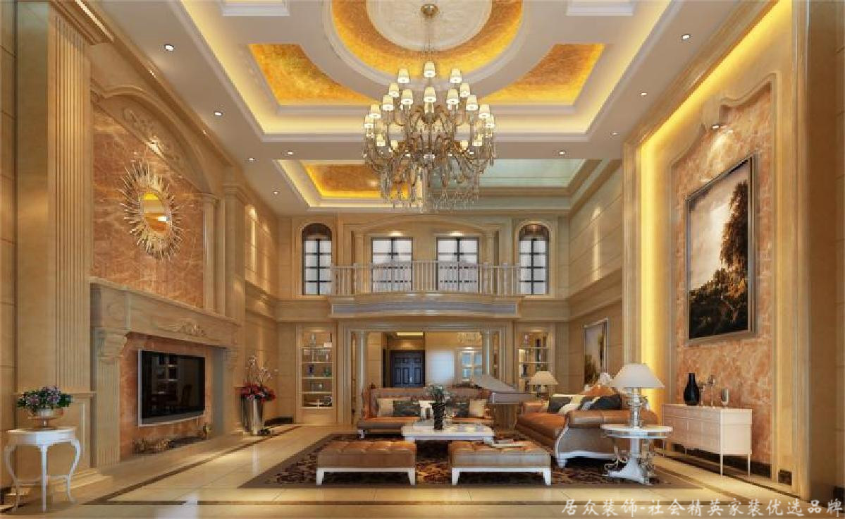 简约 欧式 别墅 客厅图片来自重庆居众装饰在逸翠庄园-欧式风格-330㎡的分享