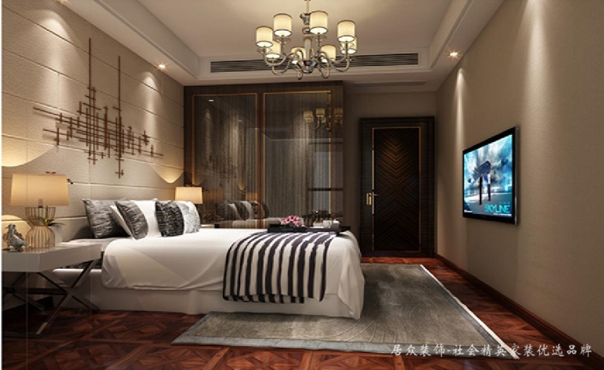 简约 现代 卧室图片来自深圳居众装饰集团在高品质现代简约-中航天逸131㎡的分享