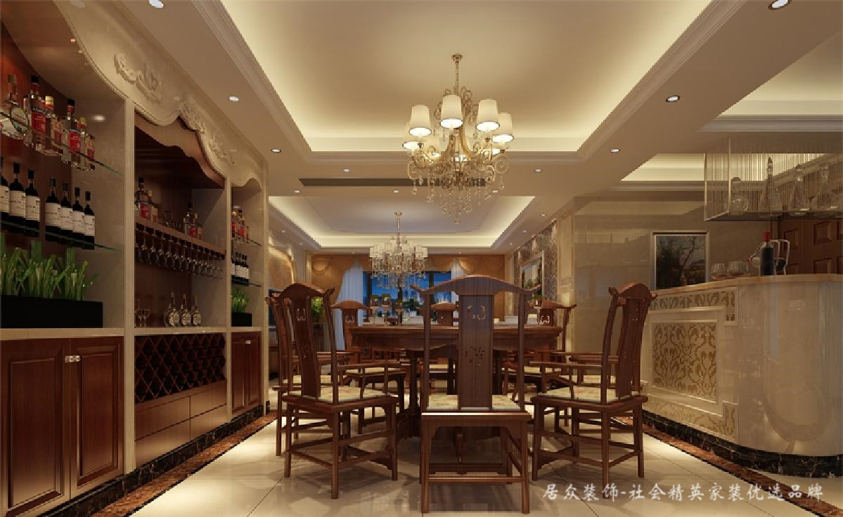 餐厅图片来自深圳居众装饰集团在中海千灯湖一号-欧式-187平米的分享