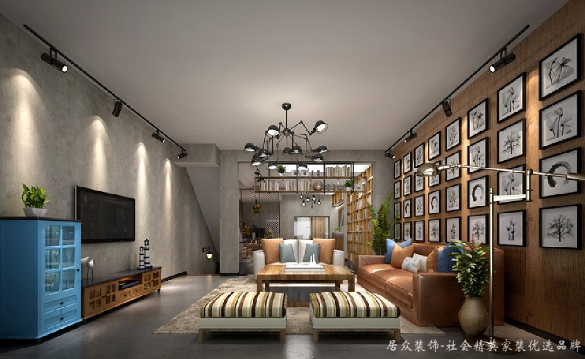 混搭 loft 典雅 客厅图片来自居众装饰长沙分公司在混搭的“loft”风格的分享