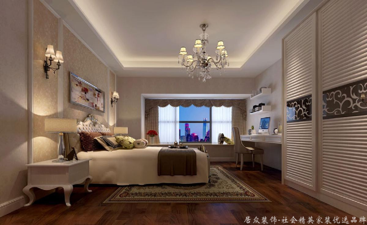 中式 居众 卧室图片来自重庆居众装饰在橡树蓝湾-中式风格-213㎡的分享
