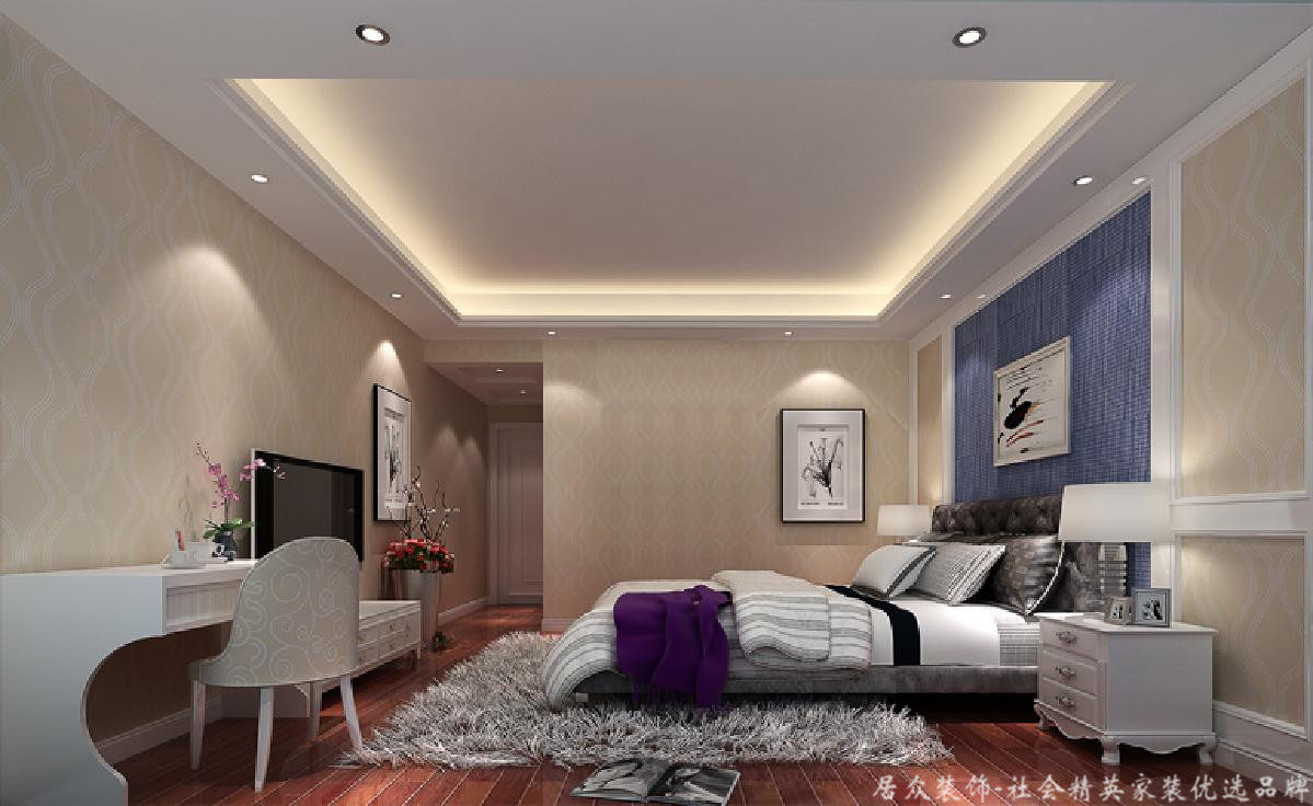 简约 白领 卧室图片来自重庆居众装饰在万科哲园-简约风格-300㎡的分享