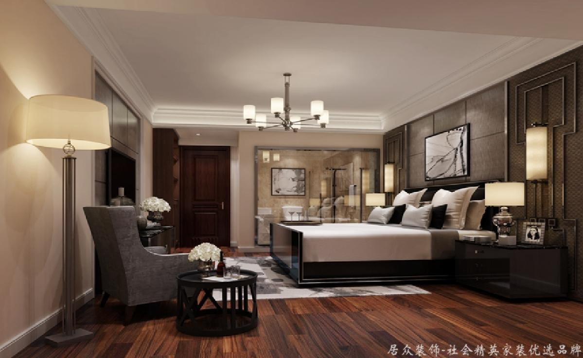现代简约 复式 卧室图片来自gqx9211300在时尚米白啡调-现代简约复式楼的分享