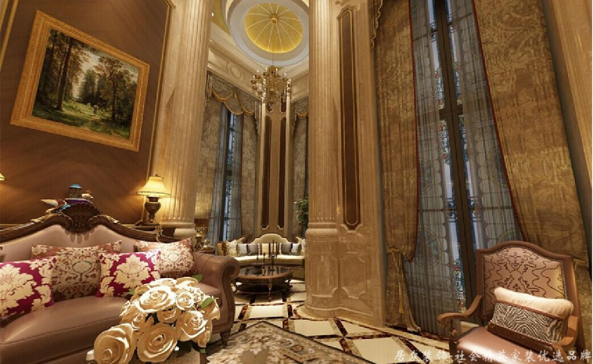 别墅 欧式 客厅图片来自gz居众装饰在古典奢华主义的分享