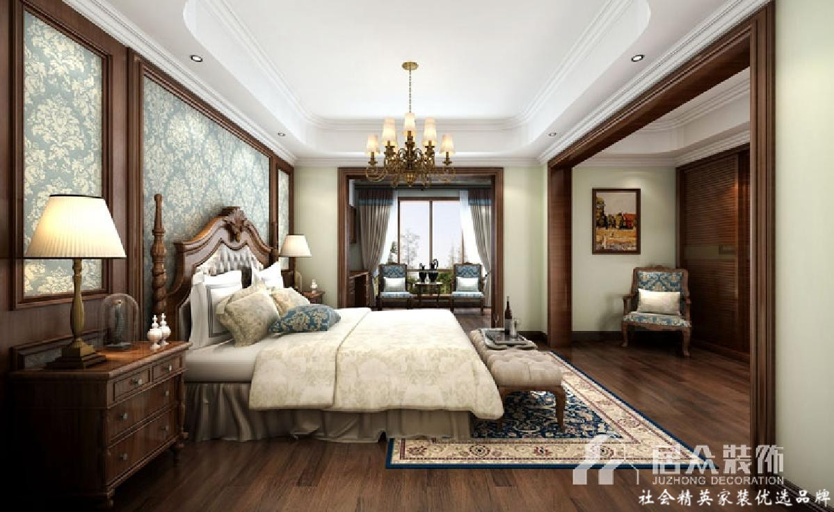 别墅 美式 卧室图片来自gz居众装饰在美景藏在“桃花源”的分享