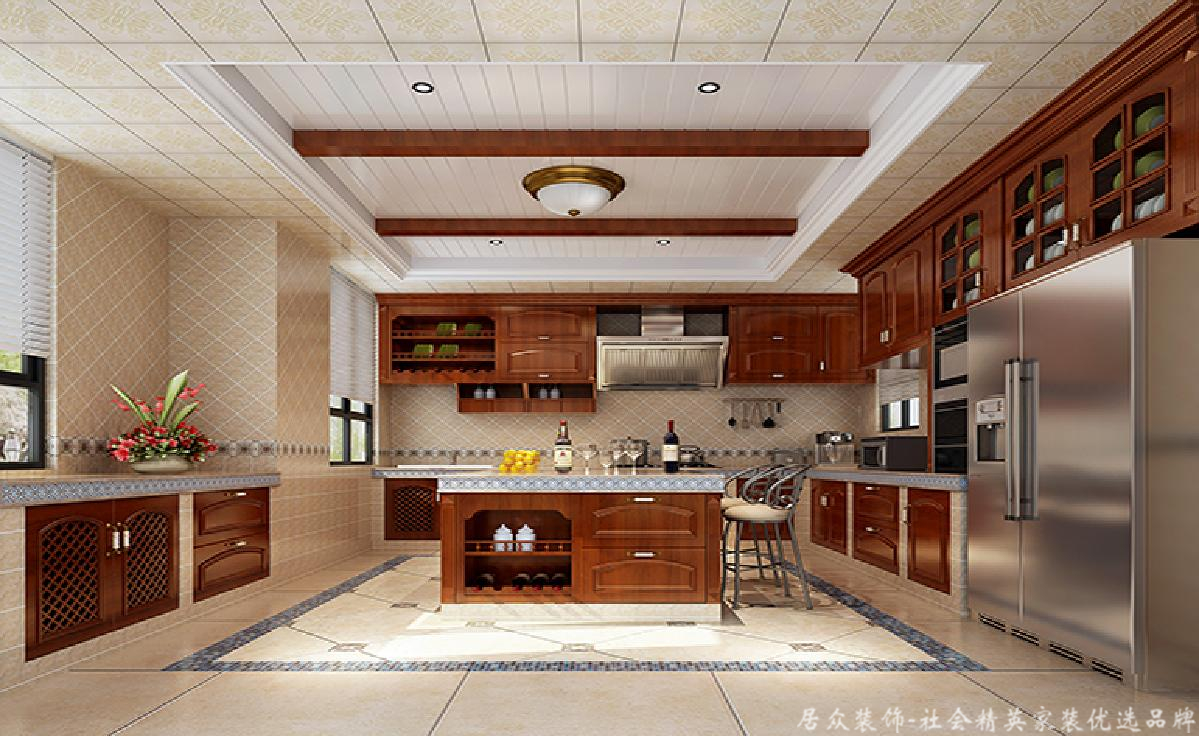 地中海 别墅 大气 舒适 厨房图片来自居众装饰长沙分公司在保利阆峰-地中海风格-380㎡的分享