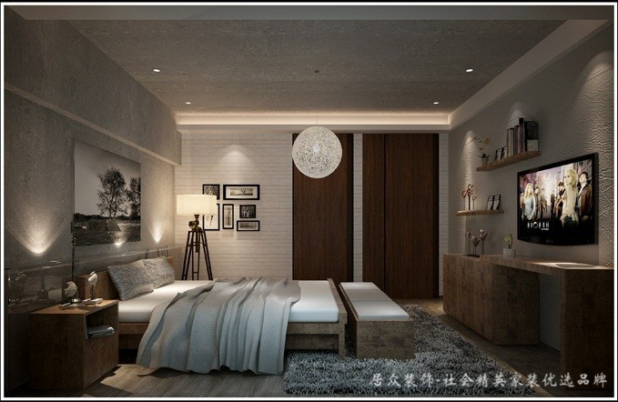 卧室图片来自深圳居众装饰集团在居众装饰-滨河时代-loft-198平的分享