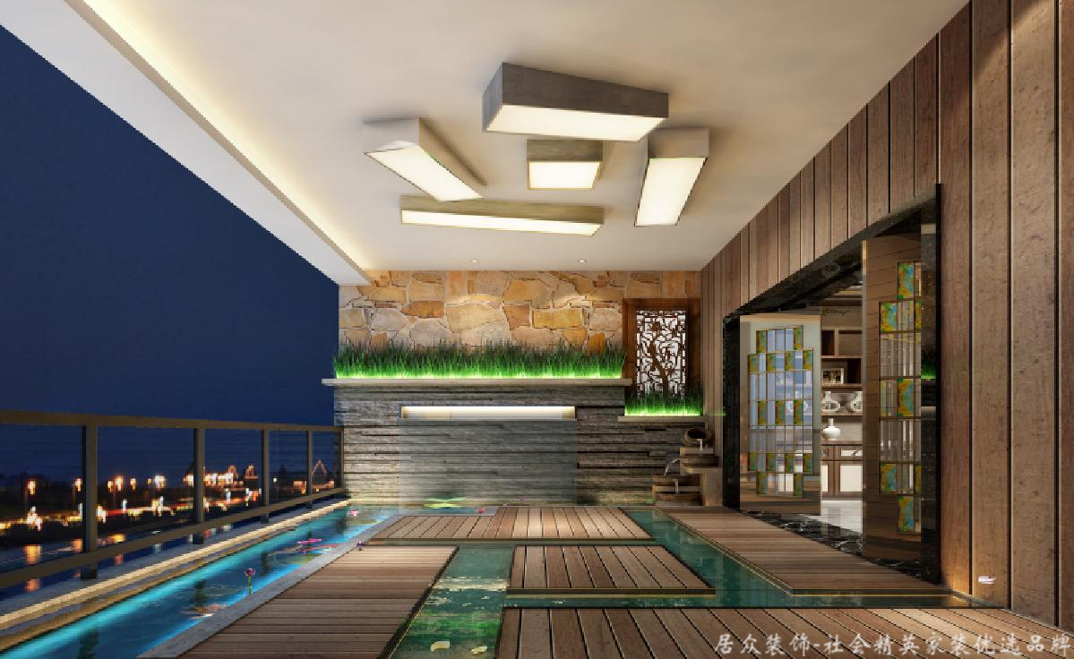 中式 别墅 庄重 典雅 尊贵 阳台图片来自居众装饰长沙分公司在保利阆峰-中式风格-350㎡的分享