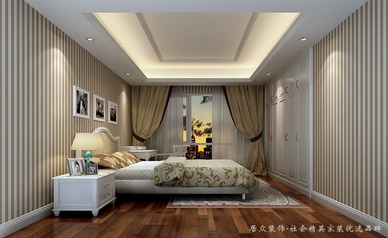别墅 欧式 明亮 大气 卧室图片来自深圳居众装饰集团在居众装饰-泛海拉菲-欧式-486平的分享