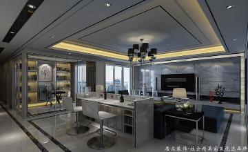 “黑白搭”现代简约风格三居