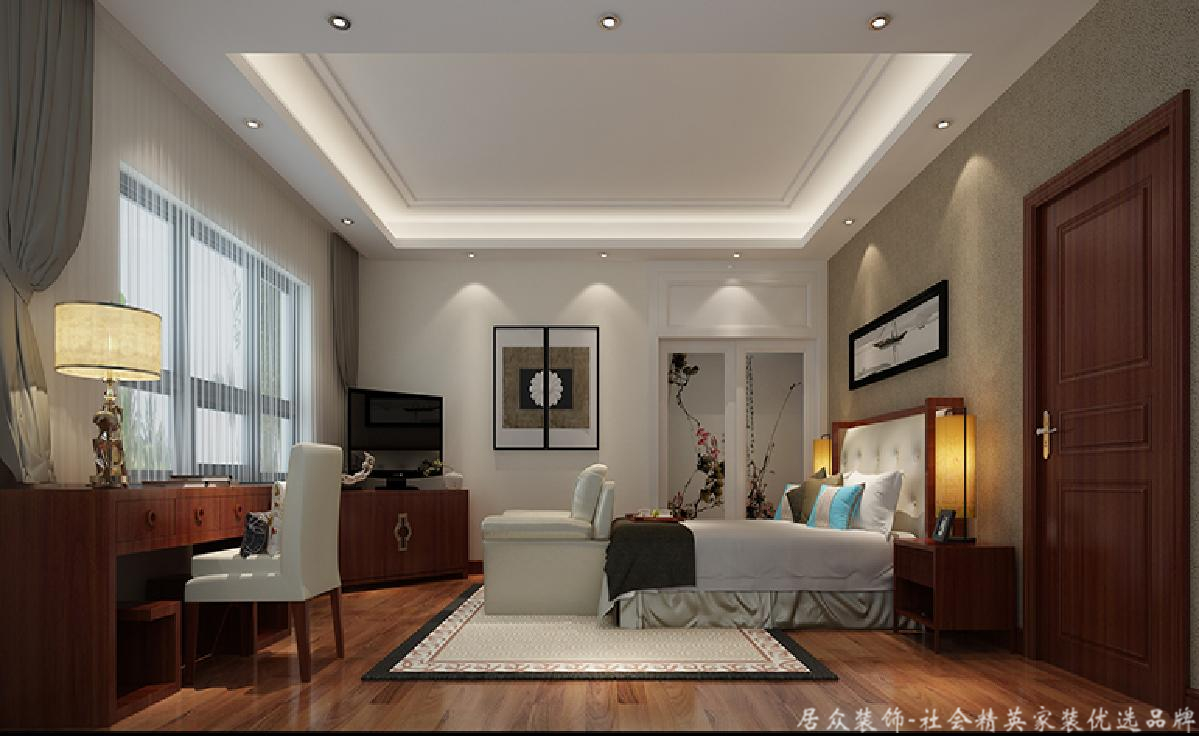 地中海 别墅 大气 舒适 卧室图片来自居众装饰长沙分公司在保利阆峰-地中海风格-380㎡的分享