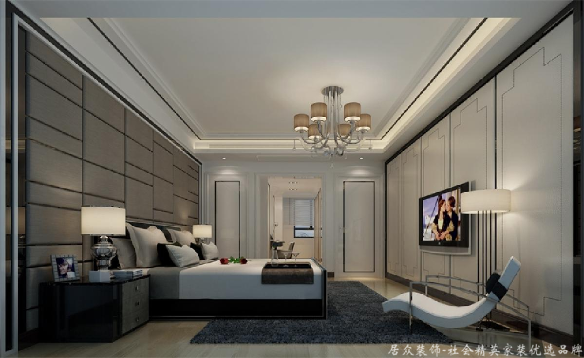 现代 简洁 大气 浪漫 卧室图片来自居众装饰长沙分公司在金茂梅溪湖-现代风格-100㎡的分享