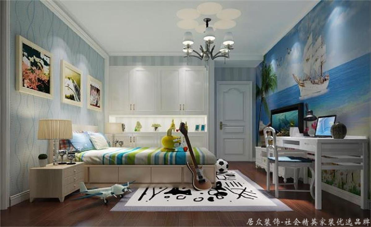 中式 四居室 毛坯 儿童房图片来自gqx9211300在东方“韵”-中式风格四居的分享