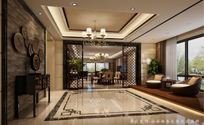 中式 舒适 高贵 其他图片来自深圳居众装饰集团在高贵府邸城市山林-220平的分享
