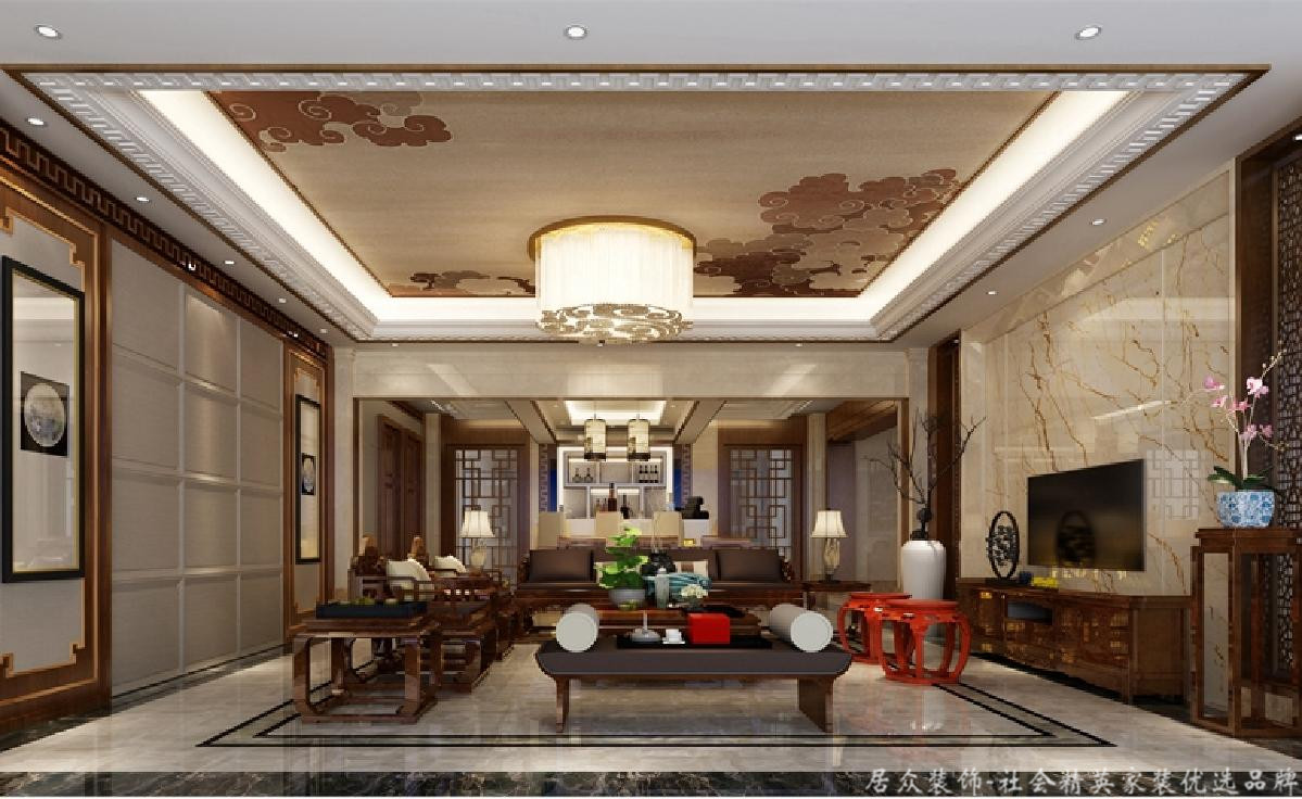 别墅 新古典 毛坯 客厅图片来自gqx9211300在复古风来袭-500平新古典风格别墅的分享