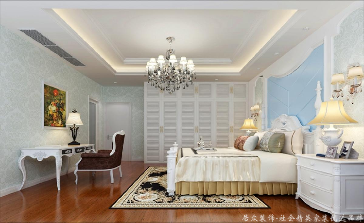 欧式 二居 小资 卧室图片来自居众装饰长沙分公司在湘江豪庭-欧式风格-92㎡的分享