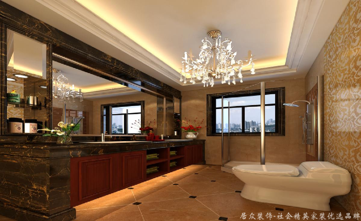别墅 欧式 居众 卫生间图片来自重庆居众装饰在凤凰湾-欧式风格-295㎡的分享