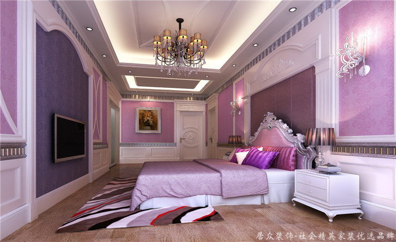 欧式 混搭 别墅 收纳 卧室图片来自重庆居众装饰在两江春城-混搭风格-600㎡的分享