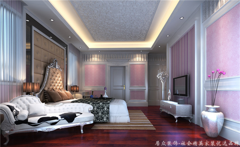 欧式 混搭 别墅 收纳 卧室图片来自重庆居众装饰在两江春城-混搭风格-600㎡的分享
