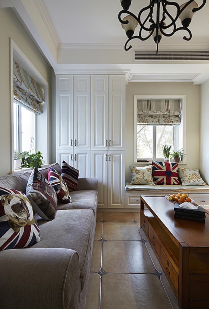 客厅图片来自日升嬛嬛在时尚雅致的90平两居室美式风的分享
