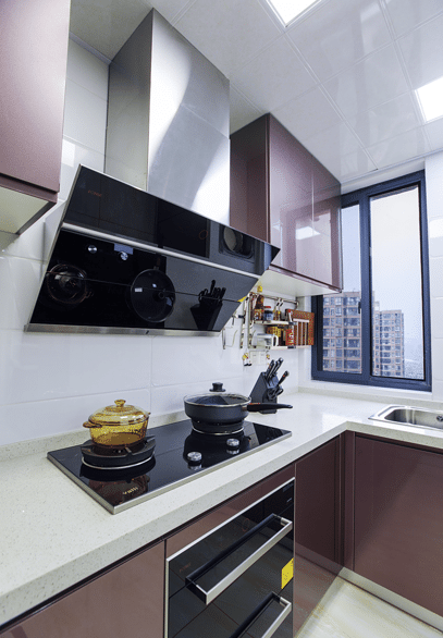 厨房图片来自家装大管家在惬意生活 103平现代简约素雅3居的分享