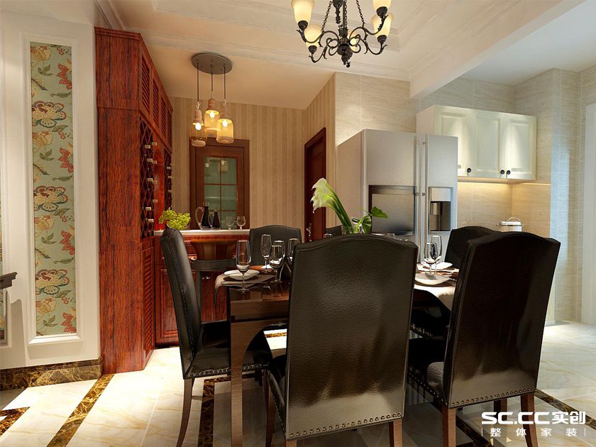 餐厅图片来自用户2652703143在紫荆华庭130平三室混搭风格设计的分享