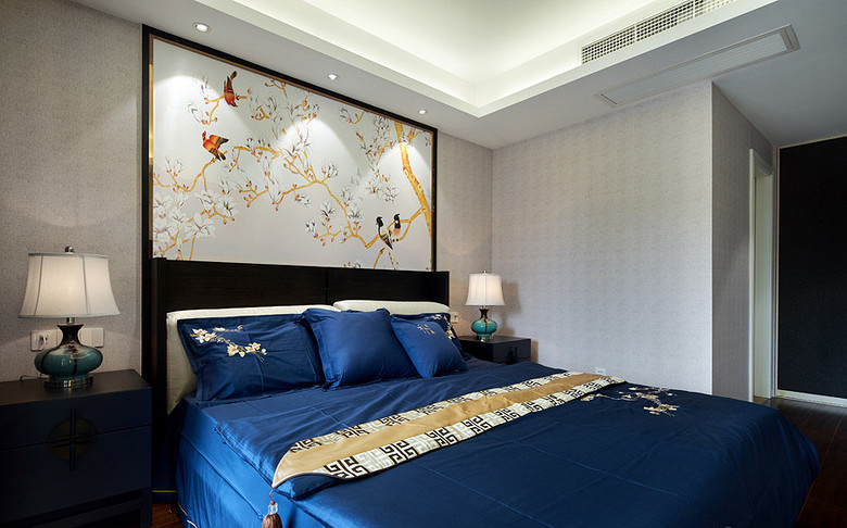 卧室图片来自家装大管家在现代典雅 140平新中式雅致3居室的分享