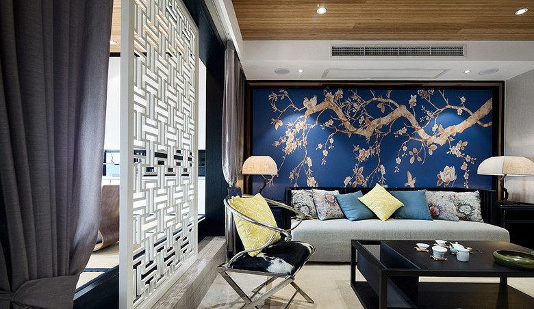 客厅图片来自家装大管家在现代典雅 140平新中式雅致3居室的分享