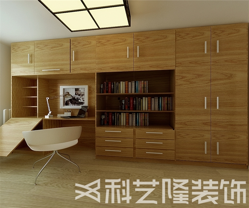 书房图片来自天津科艺隆装饰在仁和园—混搭风格—98㎡的分享