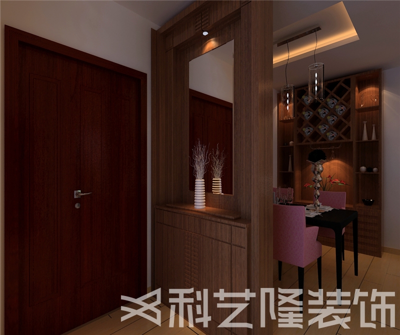 玄关图片来自天津科艺隆装饰在人才公寓—简约风格—79㎡的分享