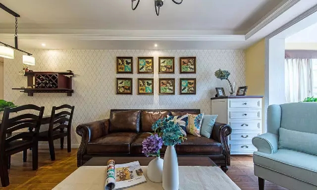 简约 混搭 三居 客厅图片来自实创装饰上海公司在98㎡美式混搭风朋友都夸赞漂亮的分享