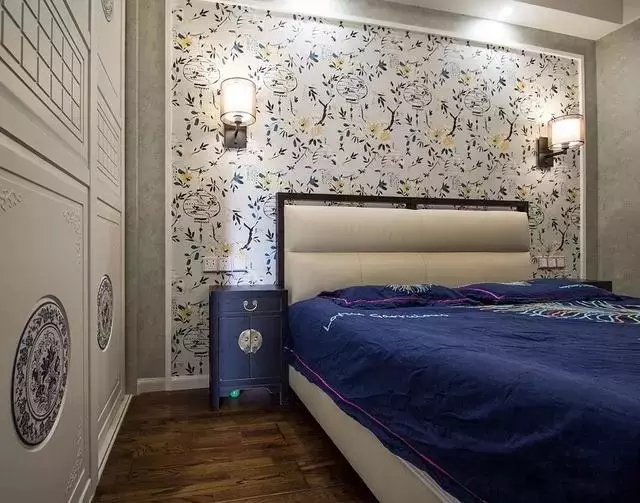 简约 混搭 三居 卧室图片来自实创装饰上海公司在混搭新中式风格完美避开缺陷的分享