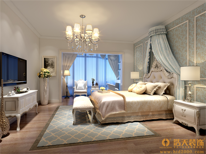 欧式 复式 卧室图片来自深圳浩天装饰在浩天装饰香蜜原著-简欧风格的分享