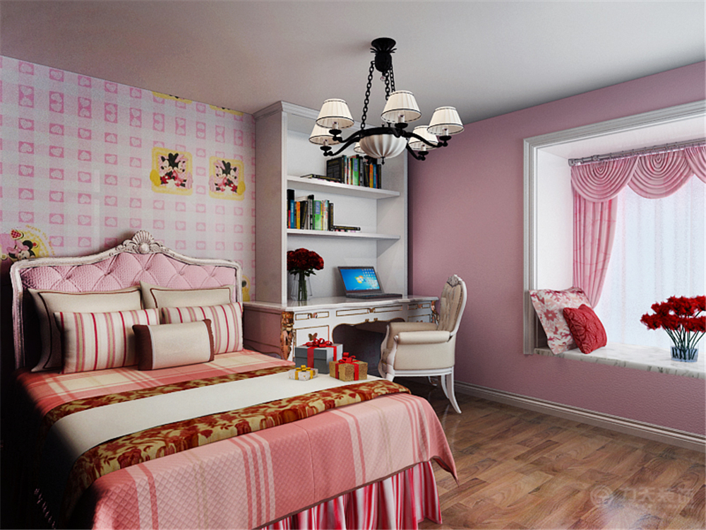 卧室图片来自阳光力天装饰在欧式 童年河  143㎡的分享