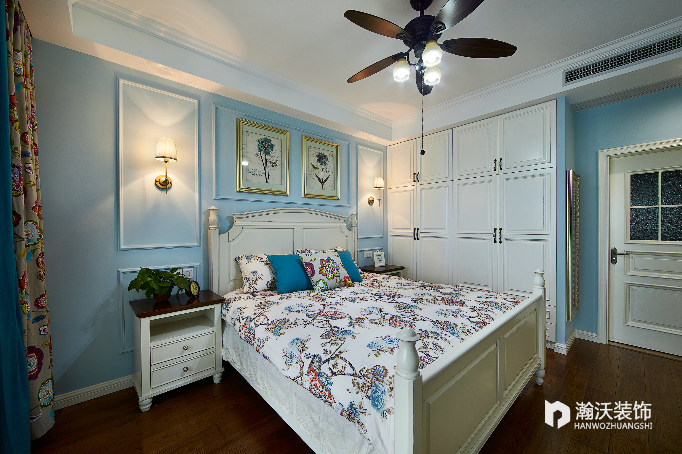 别墅 美式 80后 卧室图片来自石家庄力天装饰在石家庄美式实景案例装修的分享