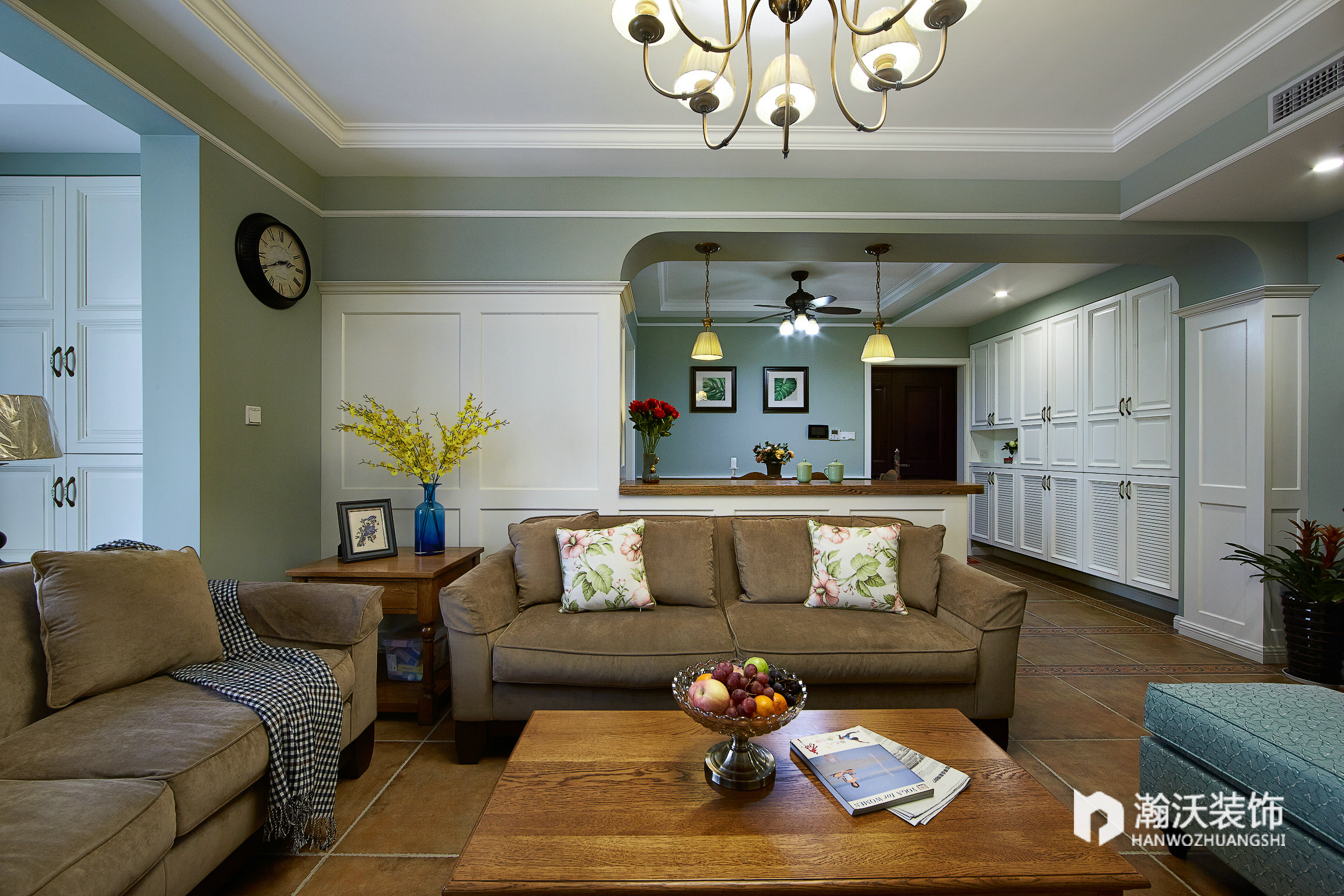 别墅 美式 80后 客厅图片来自石家庄力天装饰在石家庄美式实景案例装修的分享