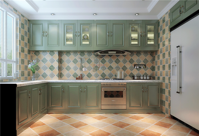 欧式 收纳 小资 西安装修 厨房图片来自日升嬛嬛在龙湖香缇220平欧式装修的分享