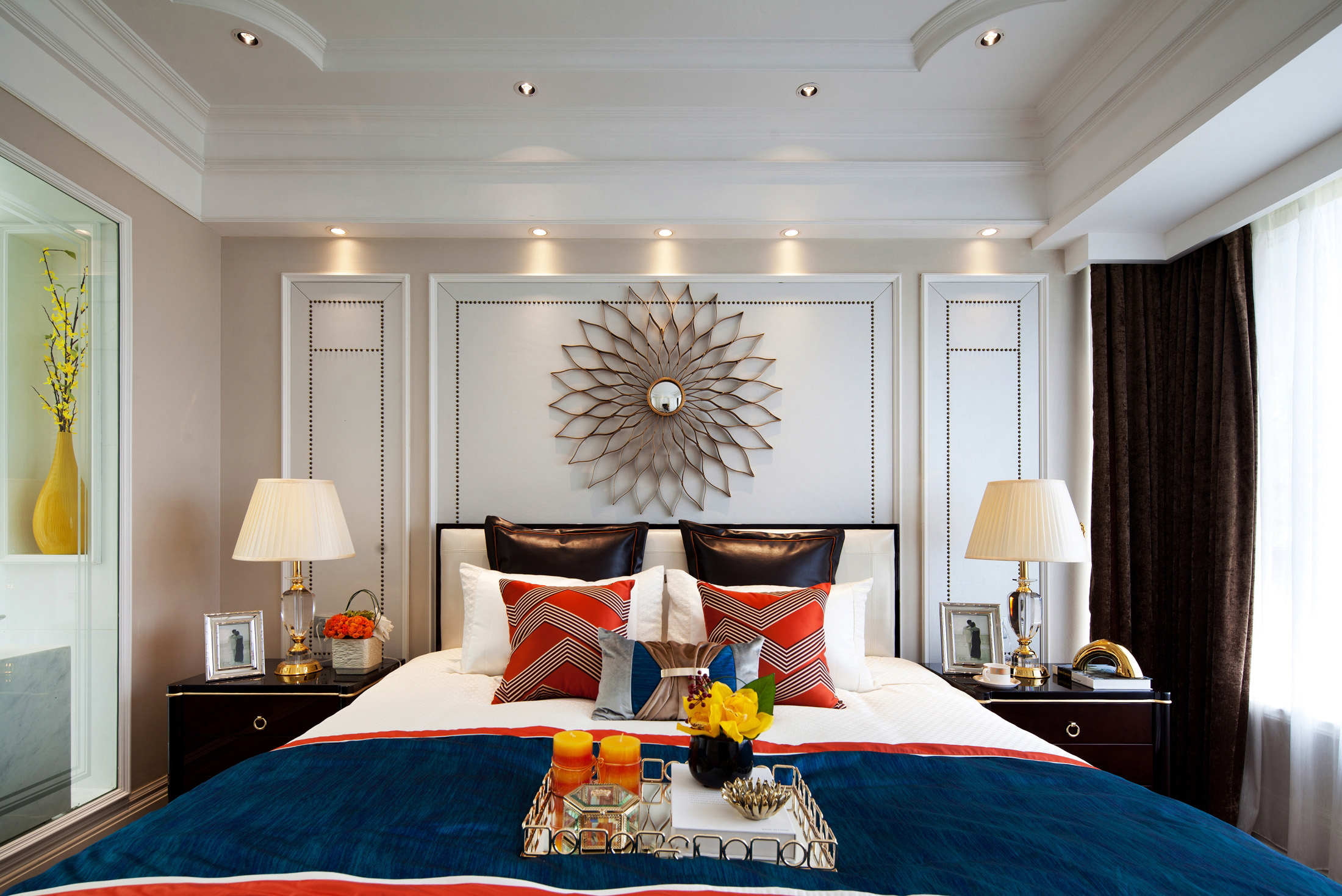 简约 现代 龙山华府 三居 卧室图片来自别墅设计师杨洋在后现代风格：浪漫之都的分享