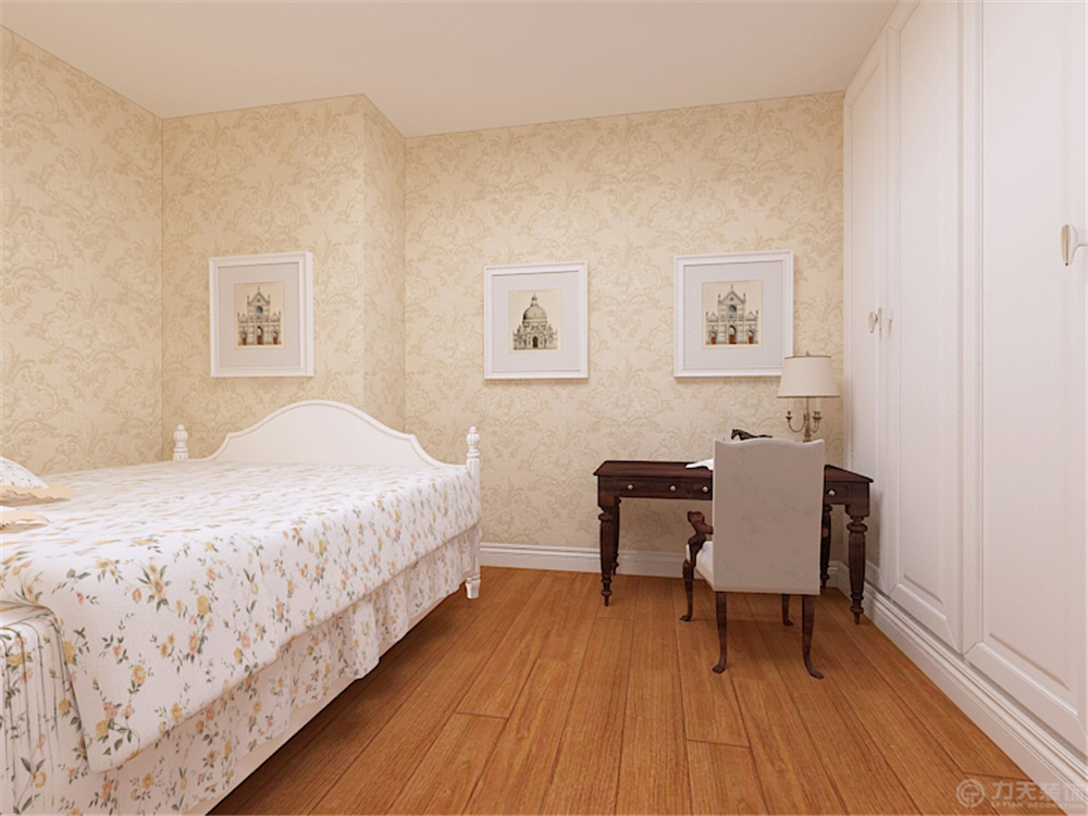 欧式 二居 收纳 小资 卧室图片来自阳光力天装饰在欧式 上榀坐92㎡的分享