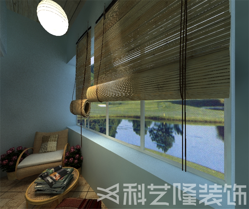 阳台图片来自天津科艺隆装饰在耀华心壹街—田园风格—89.43㎡的分享