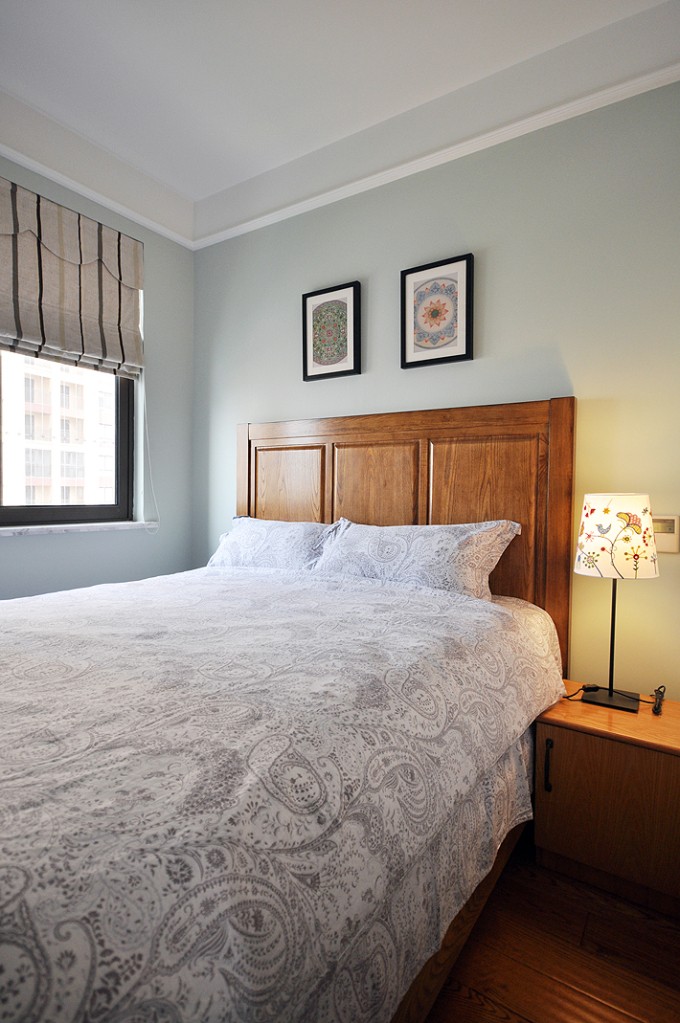 卧室图片来自日升嬛嬛在140平三居室美式风的分享