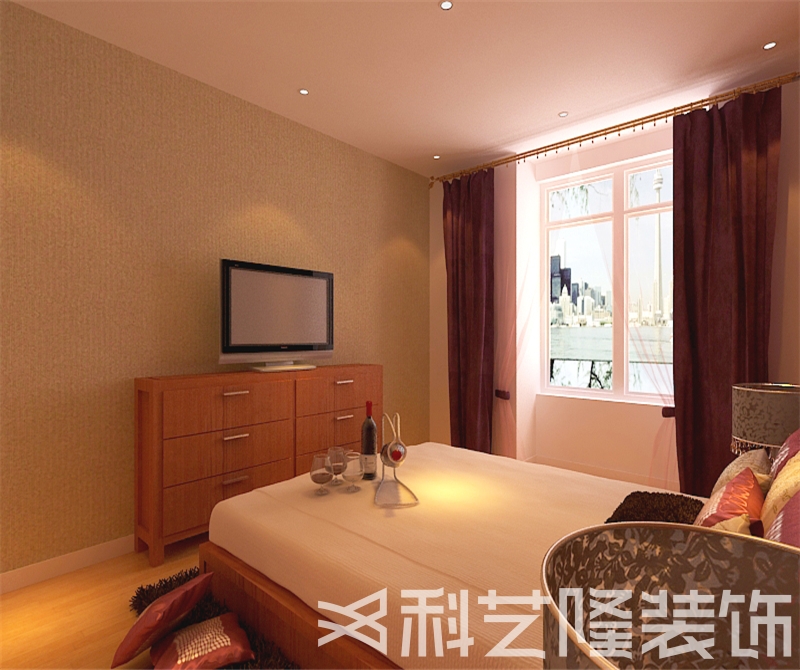 卧室图片来自天津科艺隆装饰在耀华心壹街—现代简约— 93.79㎡的分享