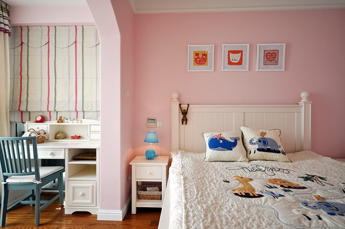 儿童房图片来自日升嬛嬛在140平三居室美式风的分享