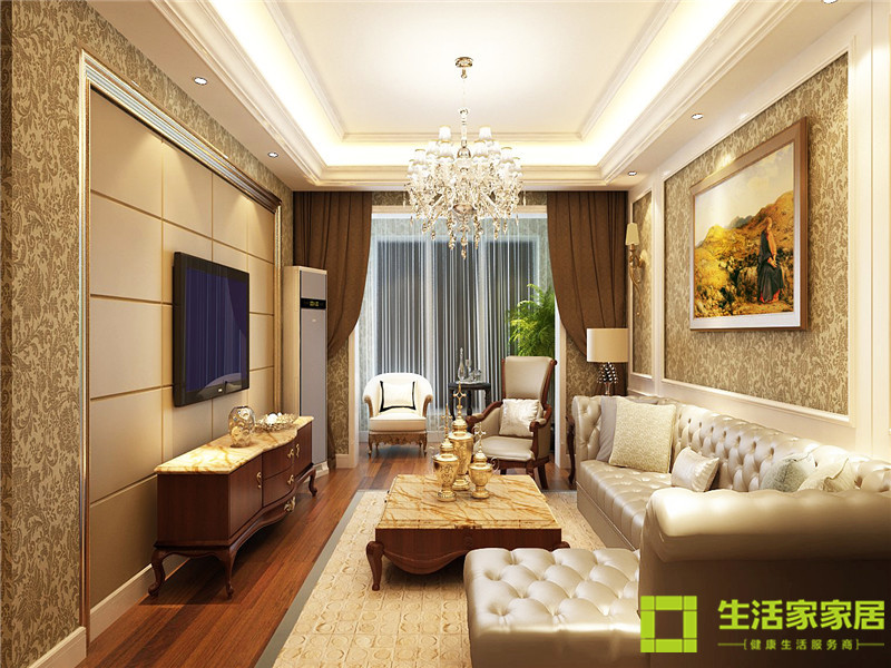 简约 二居 白领 收纳 80后 小资 欧式风格 生活家家居 客厅图片来自天津生活家健康整体家装在远洋风景 118的分享
