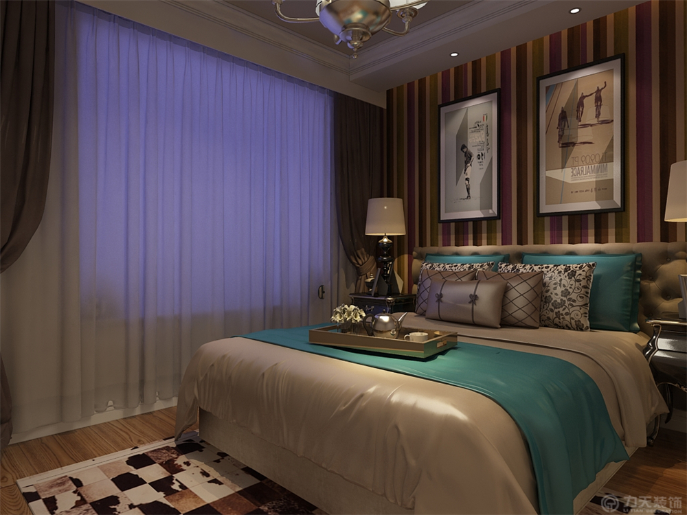 卧室图片来自阳光力天装饰在现代简约 远洋万和城 91㎡的分享