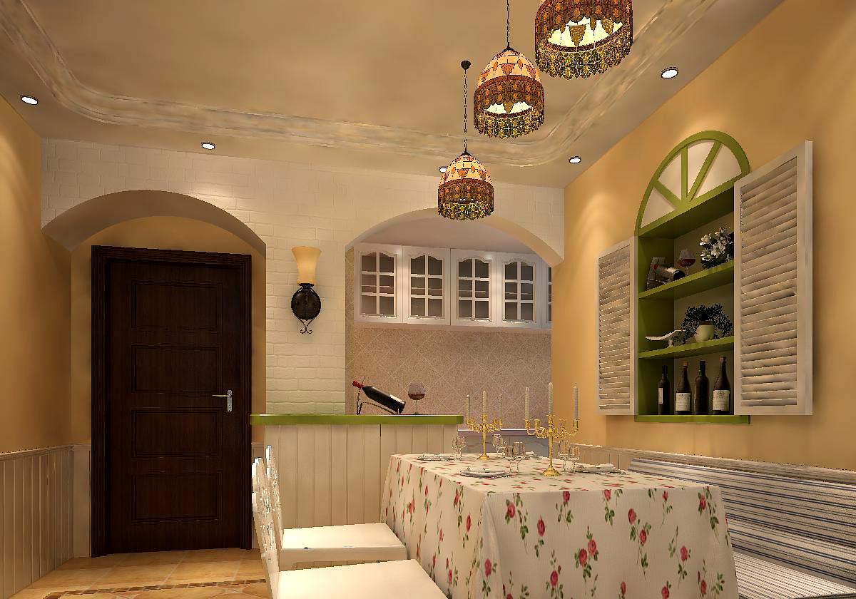 地中海 欧式 二居 田园 餐厅图片来自深圳市尚易装饰在星河盛世的分享