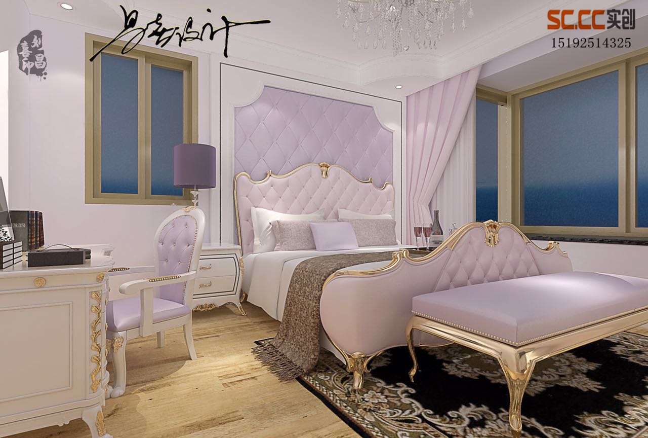 三居 欧式 维多利亚湾 卧室图片来自快乐彩在维多利亚湾三居欧式精装修的分享