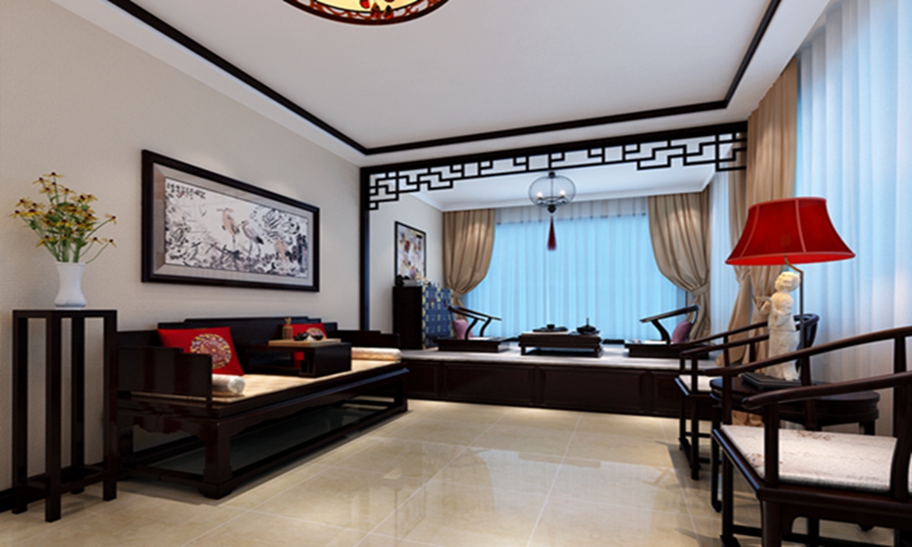 简约 小资 80后 收纳 别墅 白领 客厅图片来自天津实创装饰赵在振业名邸-新中式风格的分享